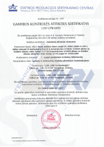 Сертификат соответствия производственного контроля